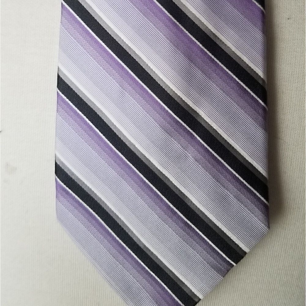 Murano Lavender Stripe Silk Tie